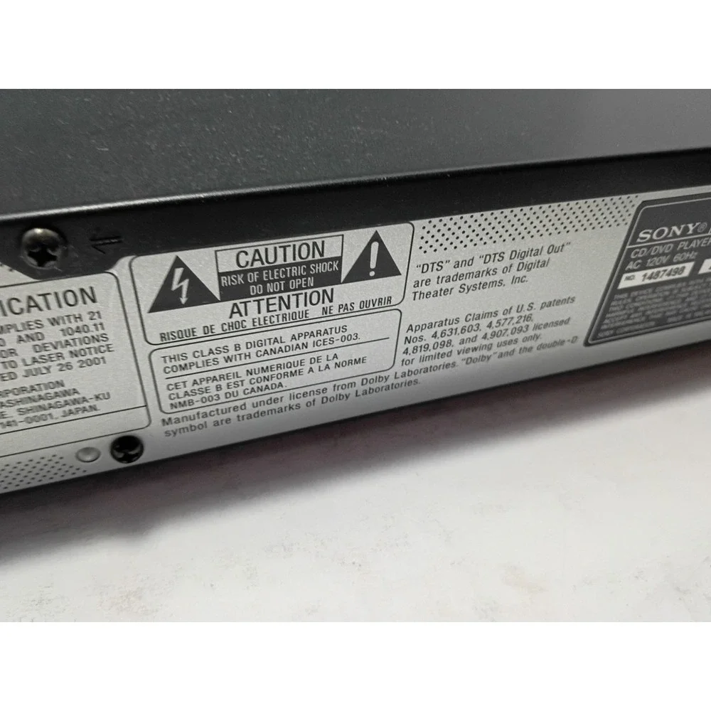 Sony DVP-NS315 🎬 CD/DVD Player Dolby Digital DTS MP3 Playback Remote